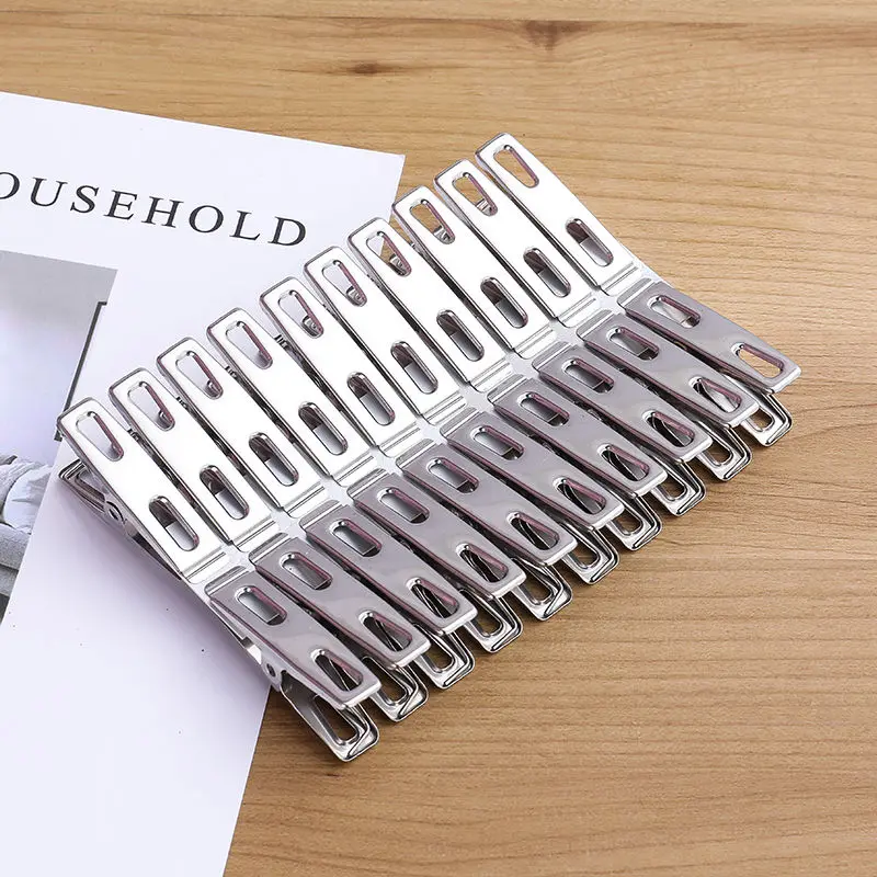 20pcs Stainless Steel Flat Mou - Binder Clip Assorted reseña y precio