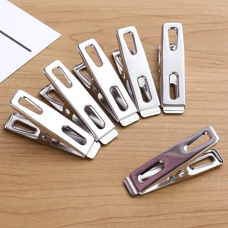 20pcs Stainless Steel Flat Mou - Binder Clip Assorted reseña y precio