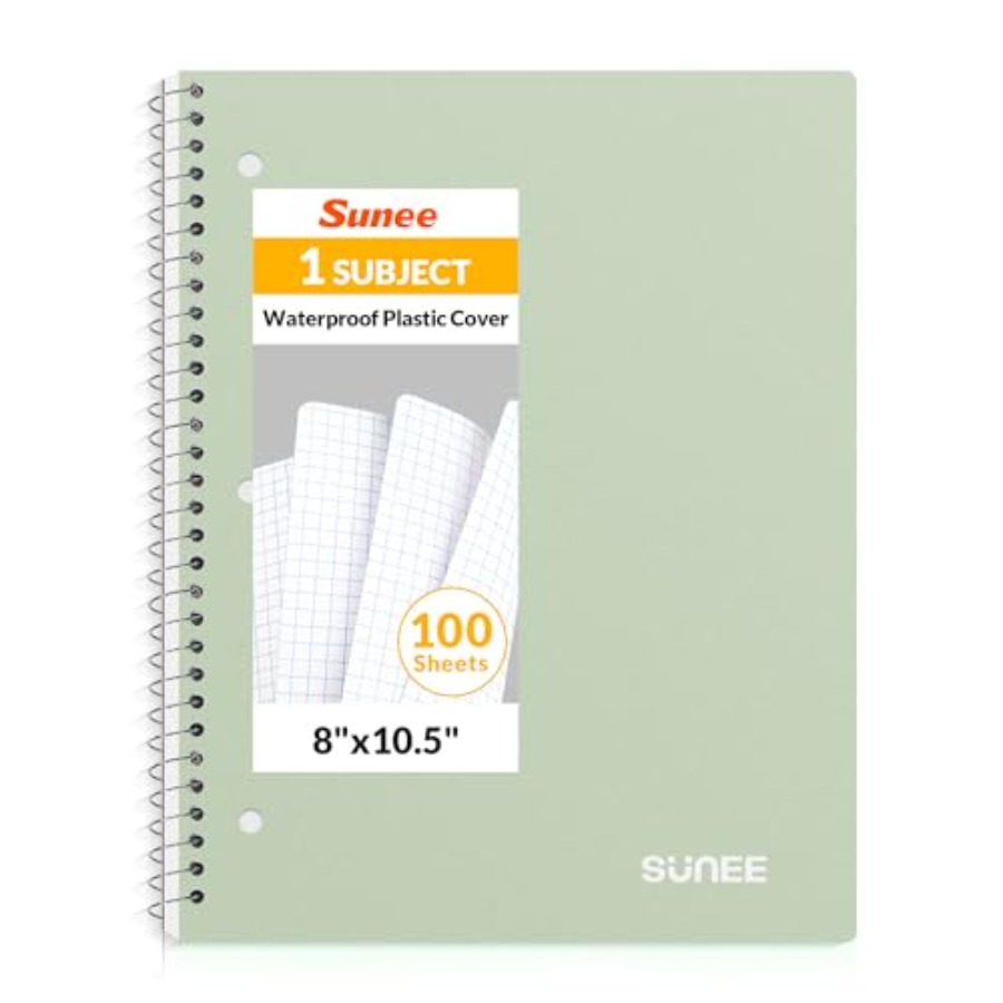 Spiral Notebook, 1-Subject, Gr - Paper Punch 3 Hole reseña y precio