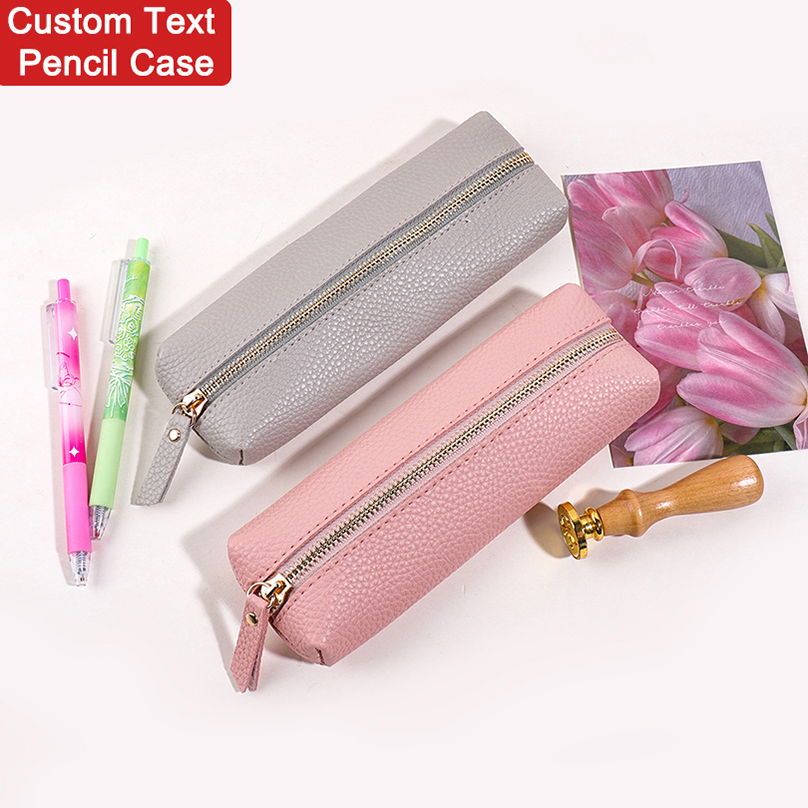Large Capacity Custom Text Pen - Pencil Case Large reseña y precio