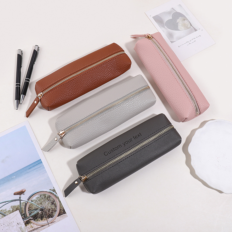 Large Capacity Custom Text Pen - Pencil Case Large reseña y precio