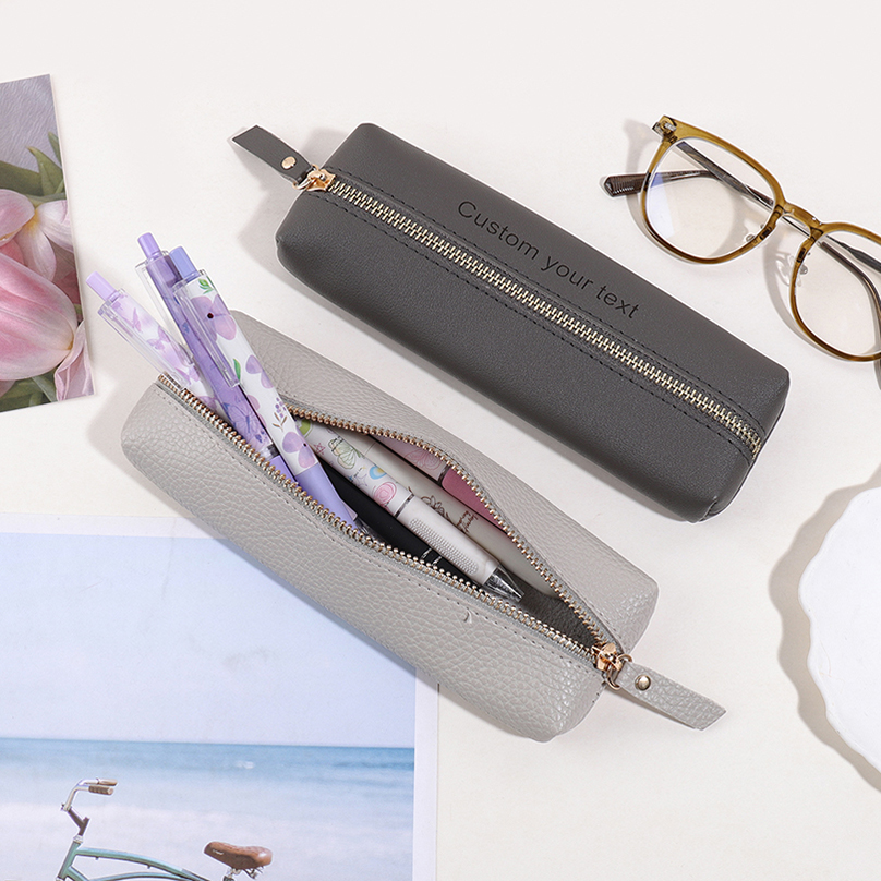 Large Capacity Custom Text Pen - Pencil Case Large reseña y precio