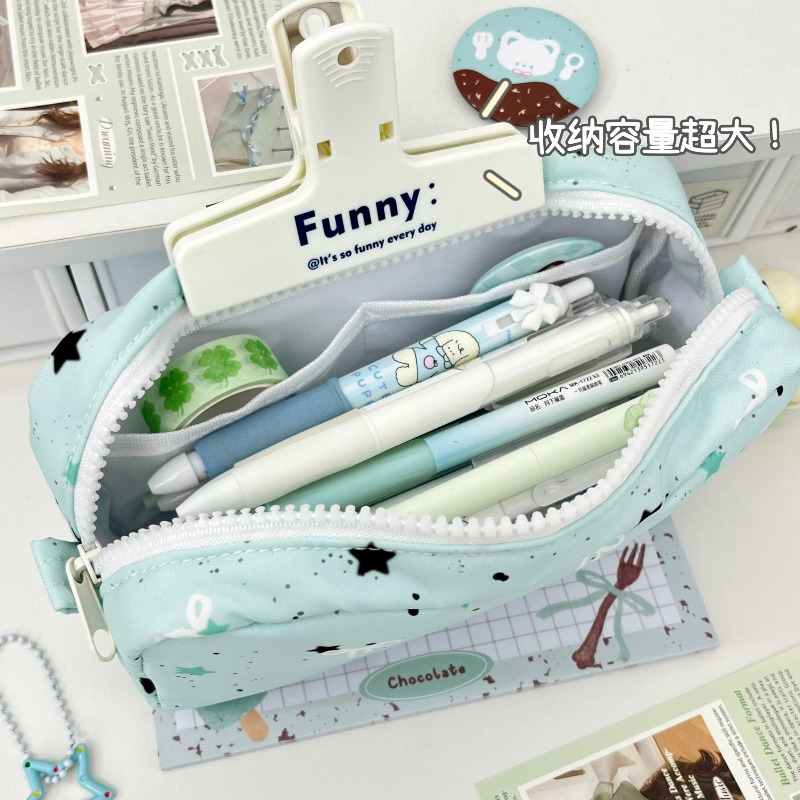 Ins Style Mint Star Mini Squar - Pencil Case Large reseña y precio