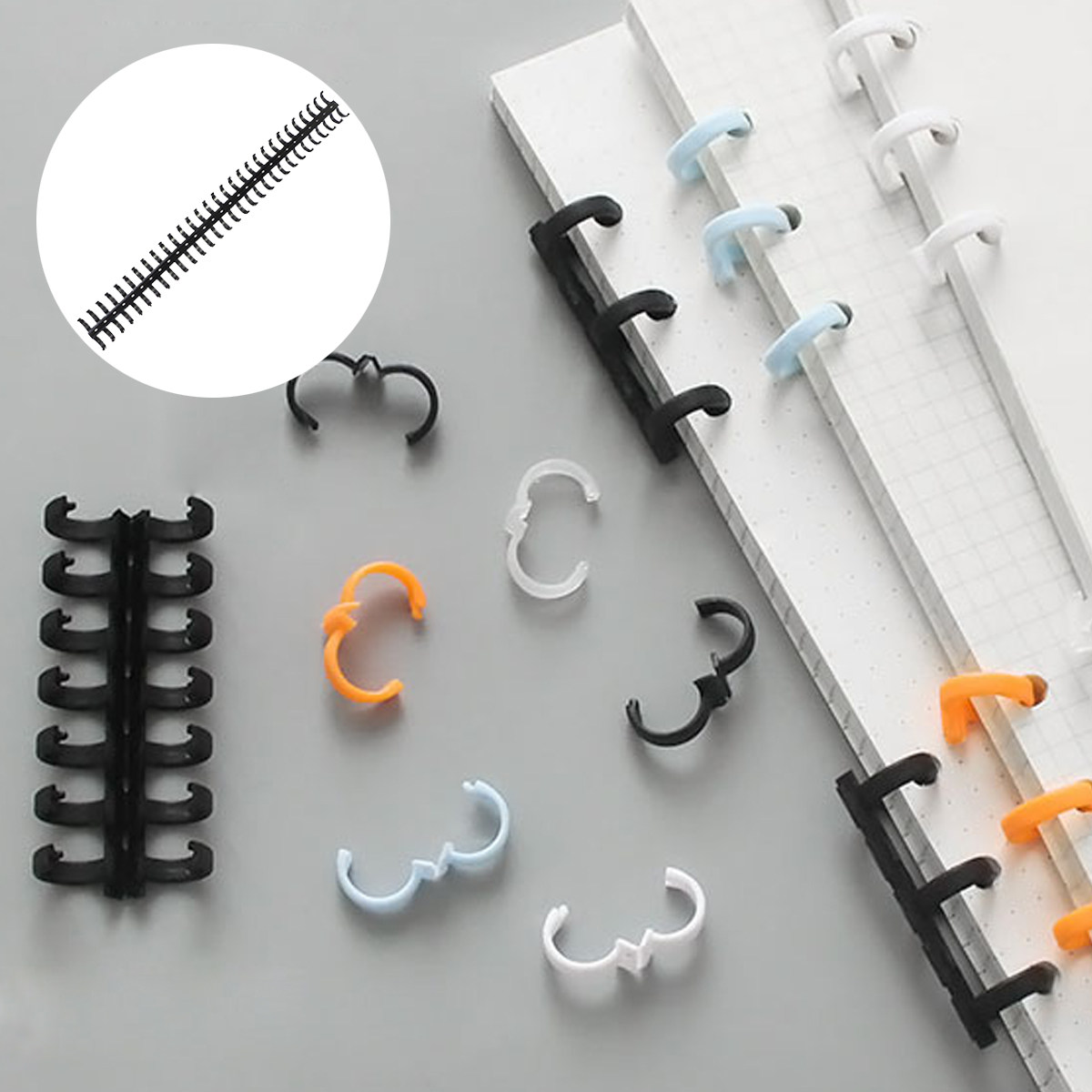 10Pcs Plastic Comb Binder Spin - Binding Comb Plastic reseña y precio