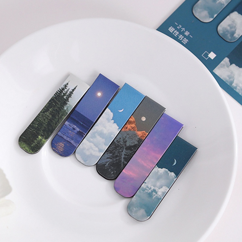 2Pcs/Set Bookmarks Beautiful N - Paperclip Magnetic Set reseña y precio