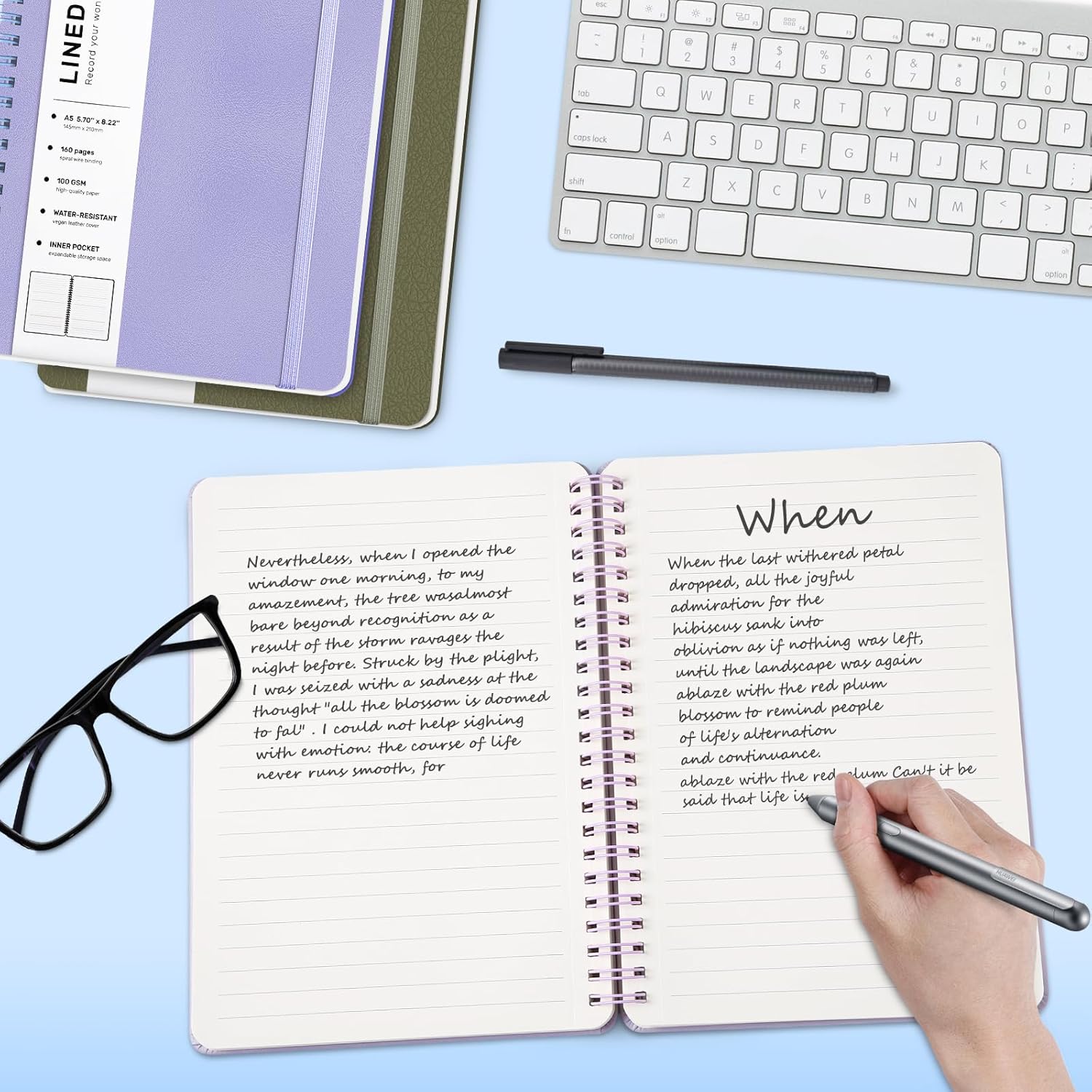 A5 Spiral Notebook, 160 Pages, - Journal Leather Hardcover reseña y precio