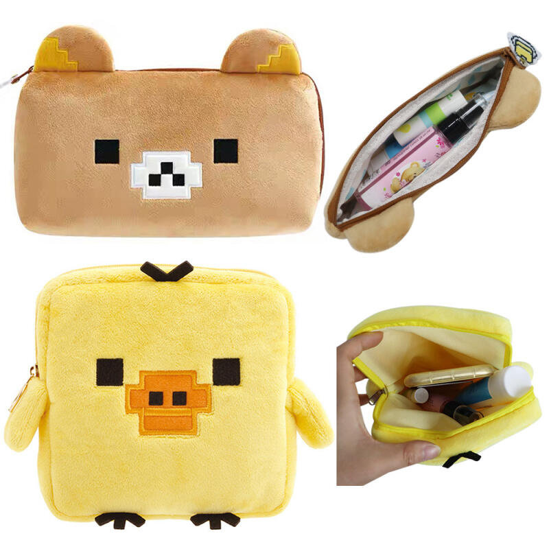 Rilakkuma Cartoon Kawaii Pixel - Pencil Case Large reseña y precio