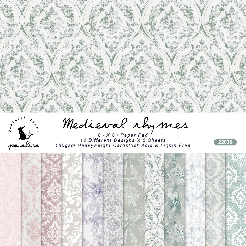 12 Sheet Baroque Pattern Scrap - Cardstock Paper Pack reseña y precio