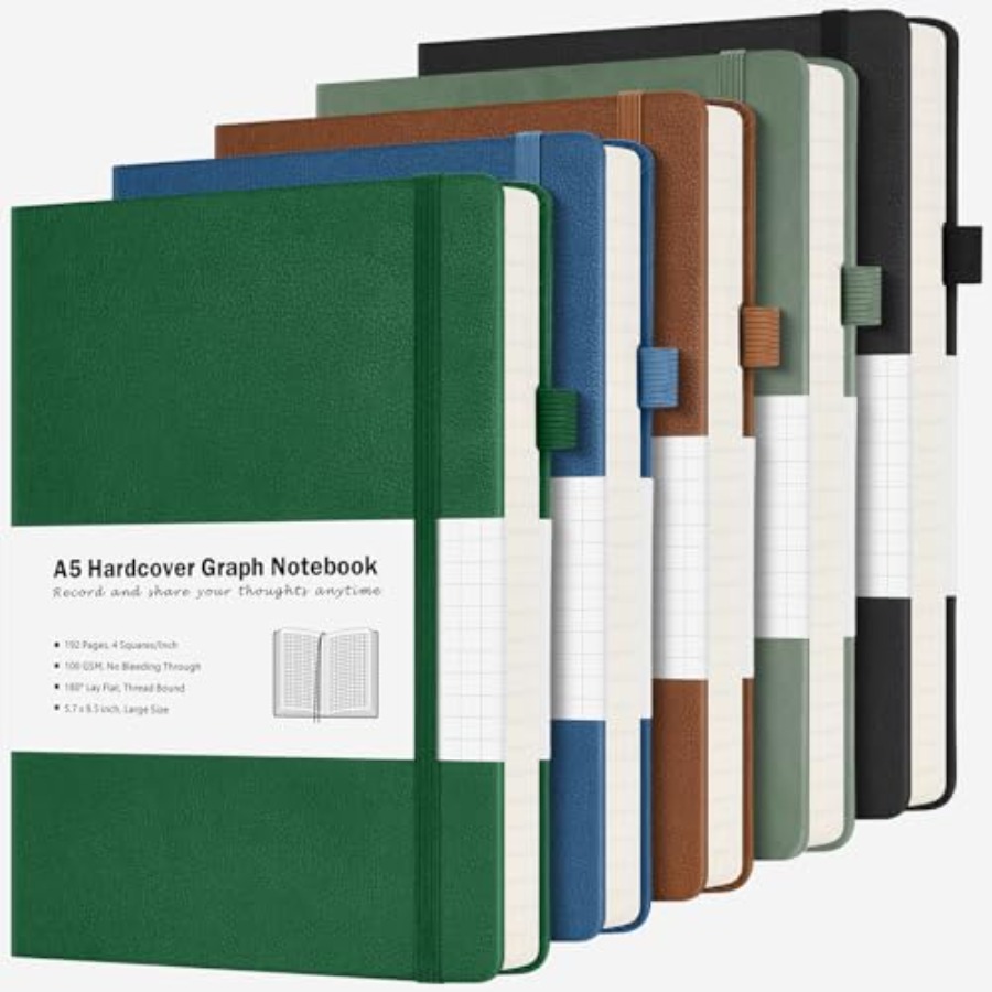 Paper Notebook, 5 Pack Hardcov - Journal Leather Hardcover reseña y precio