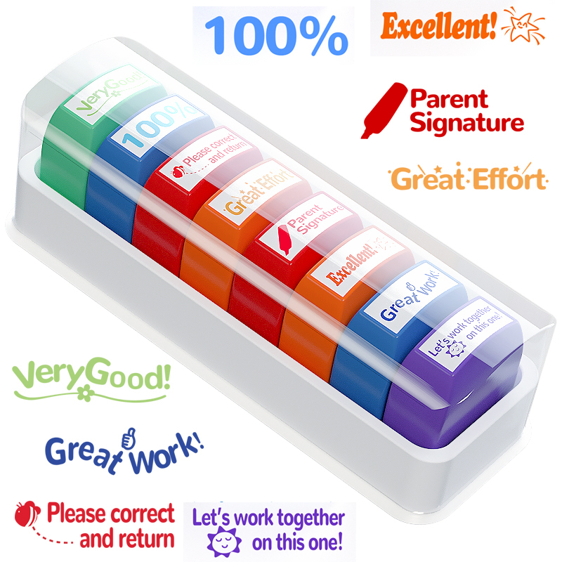 8 Teacher stamps Classroom Tea - Self Inking Stamp reseña y precio