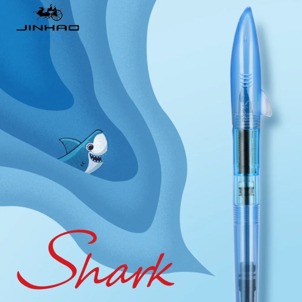 Jinhao Cute Shark Fountain Pen - Office Stationery Supply Business reseña y precio