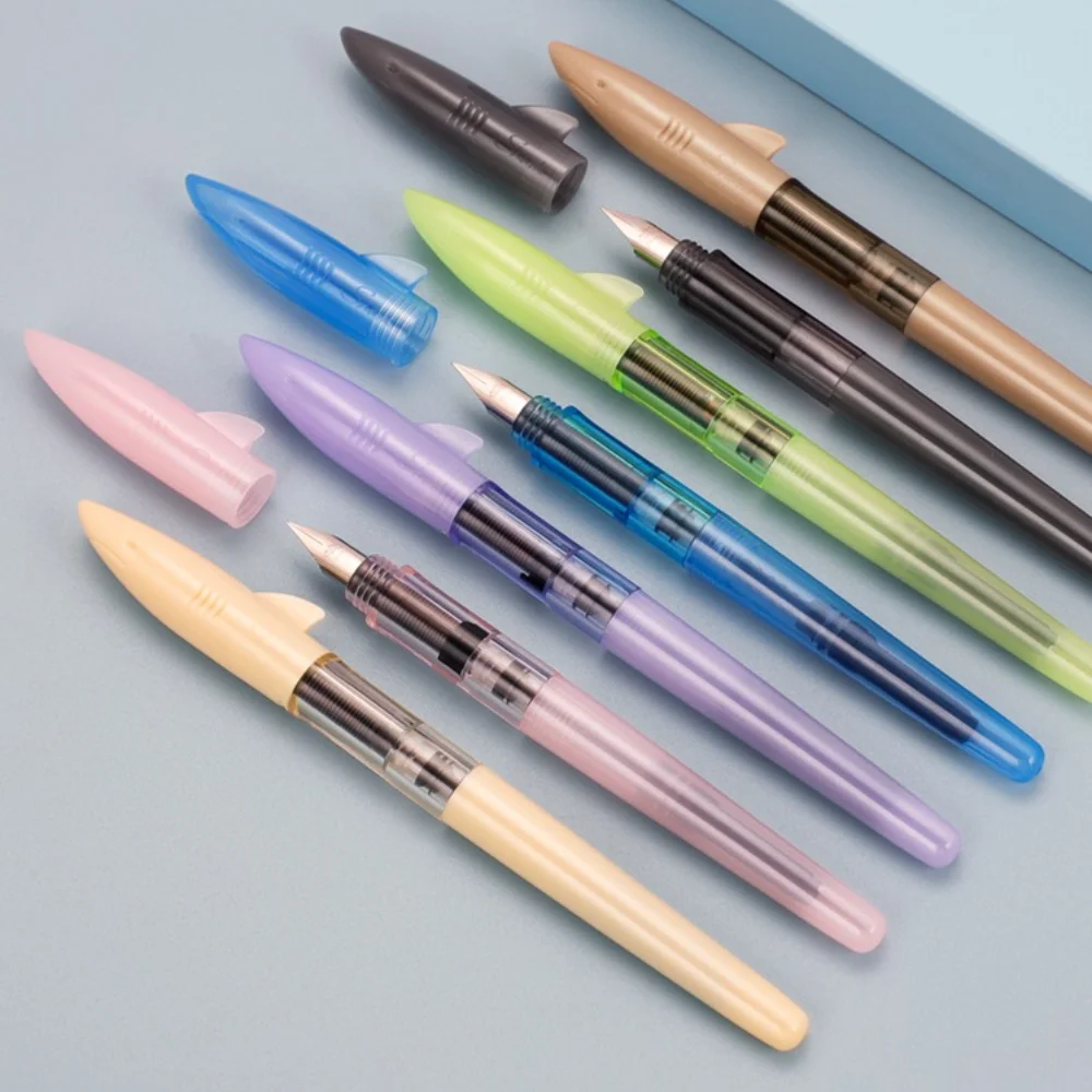 Jinhao Cute Shark Fountain Pen - Office Stationery Supply Business reseña y precio