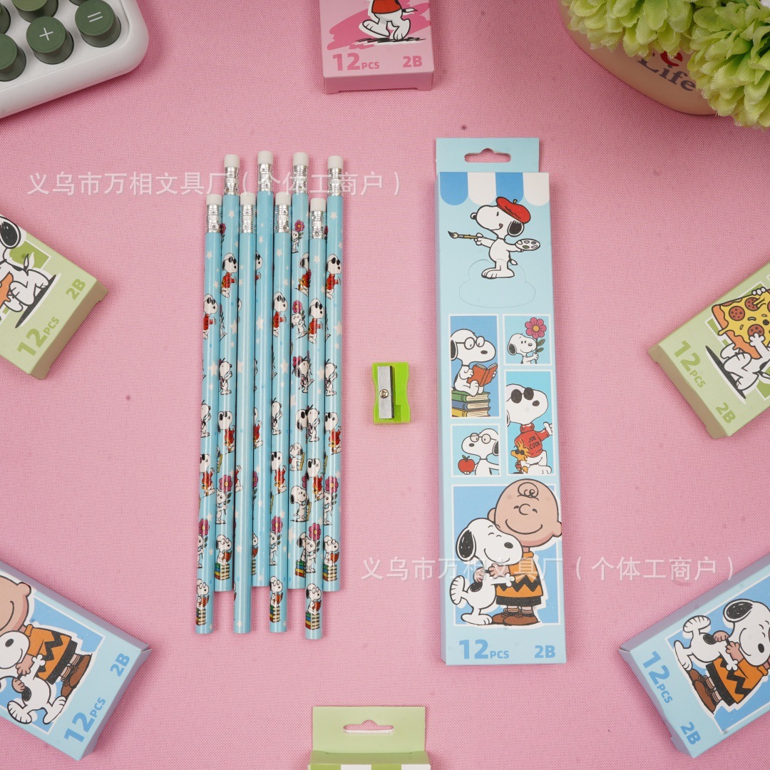 12/48PCS Snoopy pencil cartoon - Stationery Supply reseña y precio