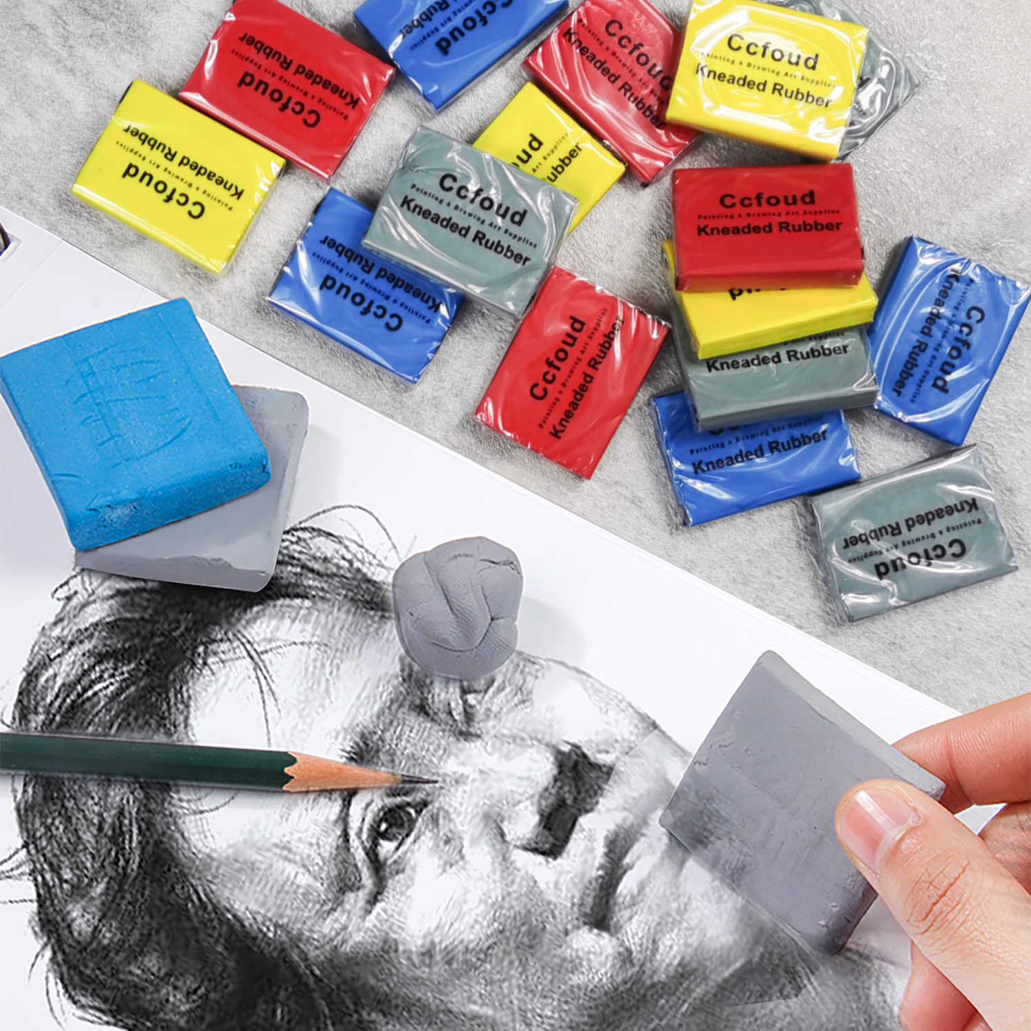 Kneaded Rubber Erasers, Colore - Rubber Eraser Kneaded reseña y precio