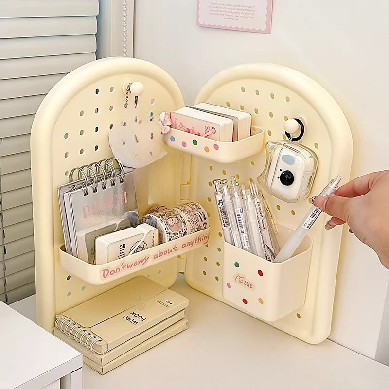 Cute Foldable Corner Pegboard  - Ideal Stationery & Office Supply reseña y precio