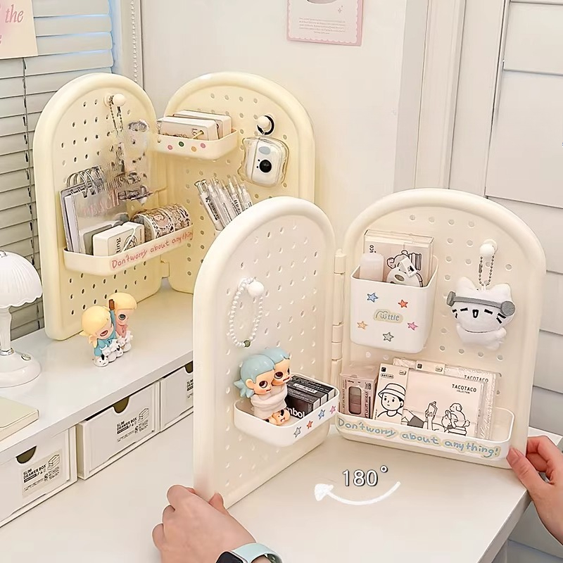 Cute Foldable Corner Pegboard  - Ideal Stationery & Office Supply reseña y precio