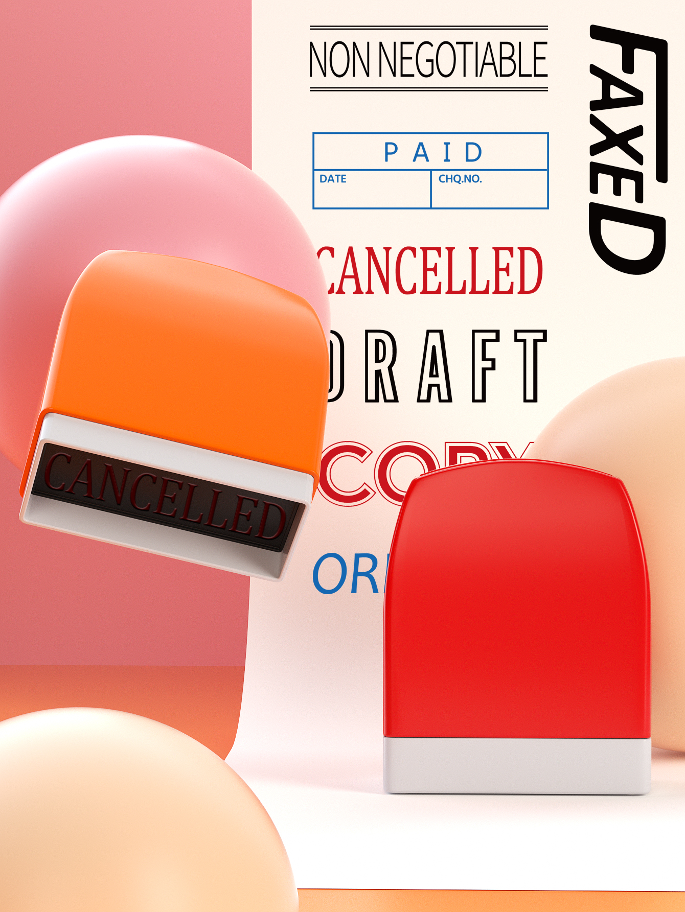 8 Office Stamp set Information - Self Inking Stamp reseña y precio