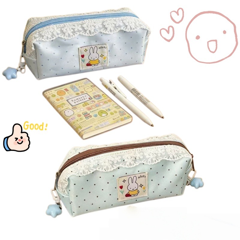 Minimalist Miffy Polka Dot Pen - Pencil Case Large reseña y precio