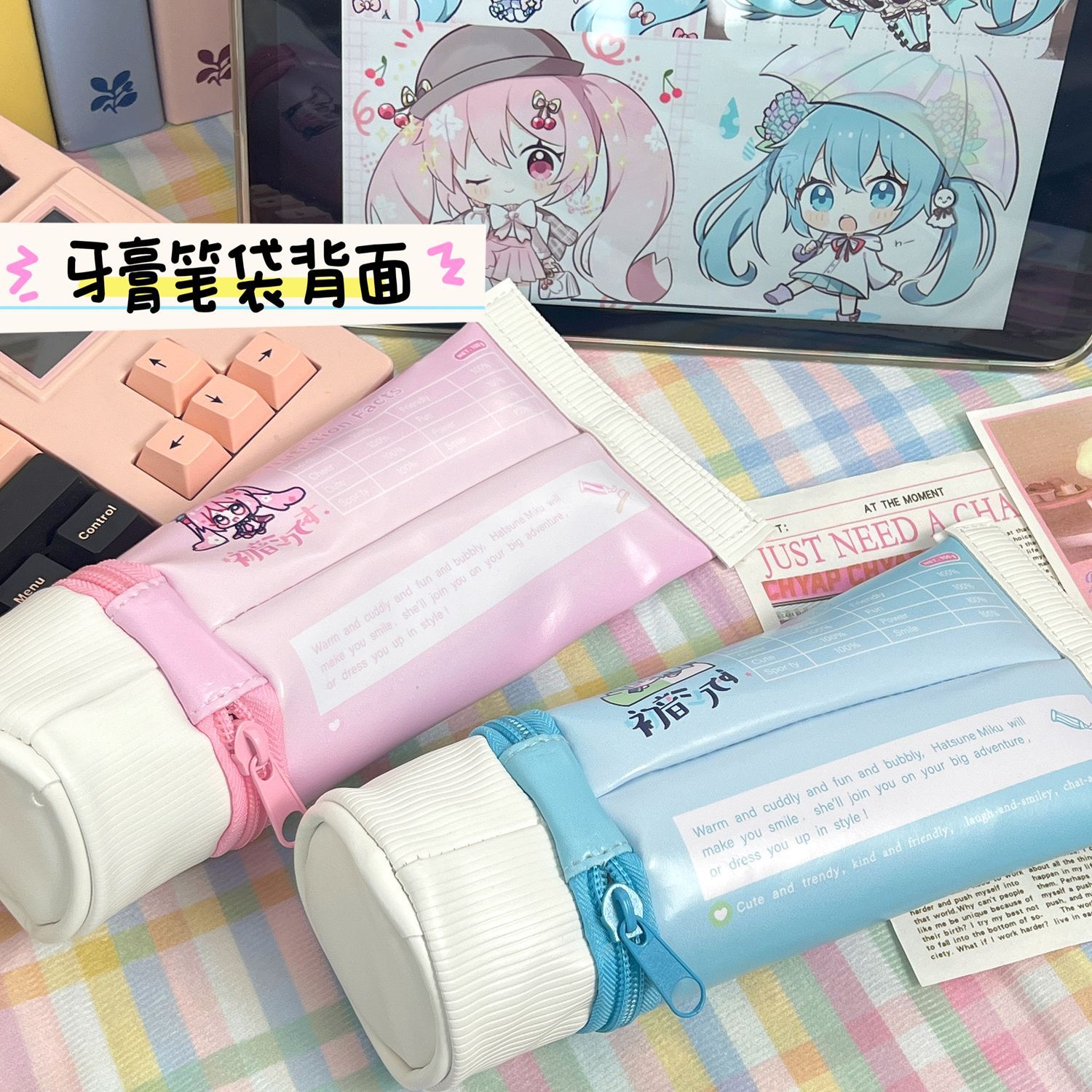 Hatsune Miku Simulation Toothp - Pencil Case Large reseña y precio