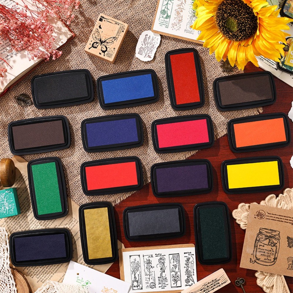 New Colorful Ink Pad Easy to U - Self Inking Stamp reseña y precio