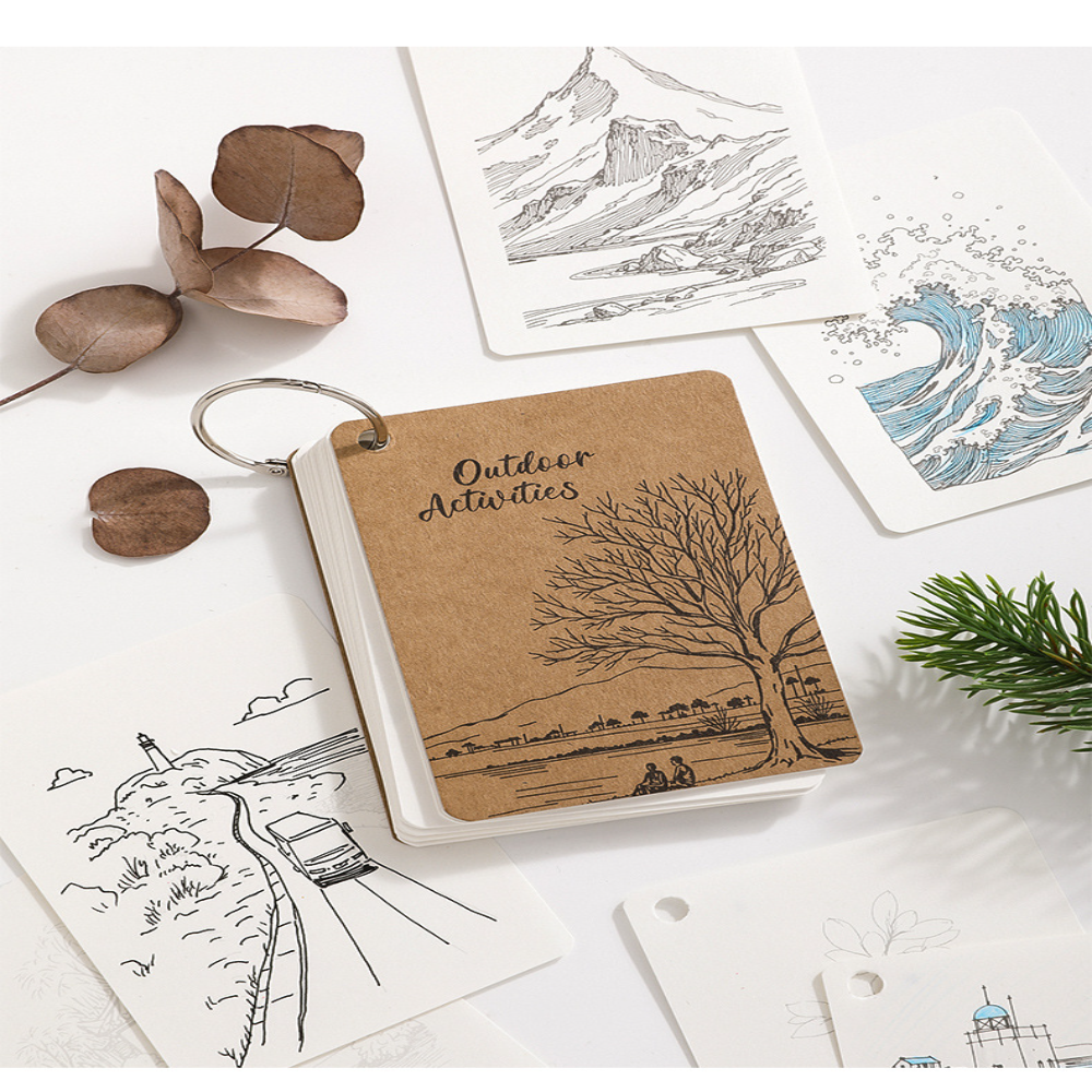 Coloring Book Portable Loose L - Art Sketchbook Ring reseña y precio