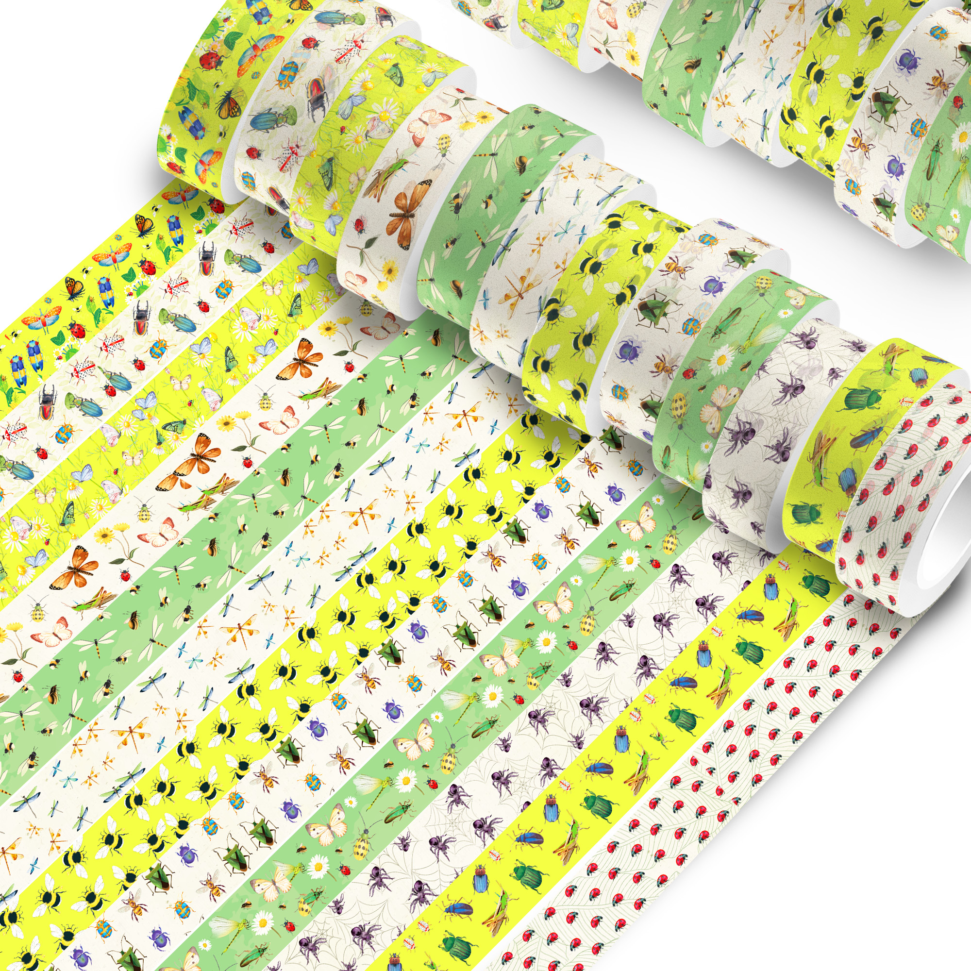 12 Rolls Cartoon Insect Bee Bu - Washi Tape Set reseña y precio