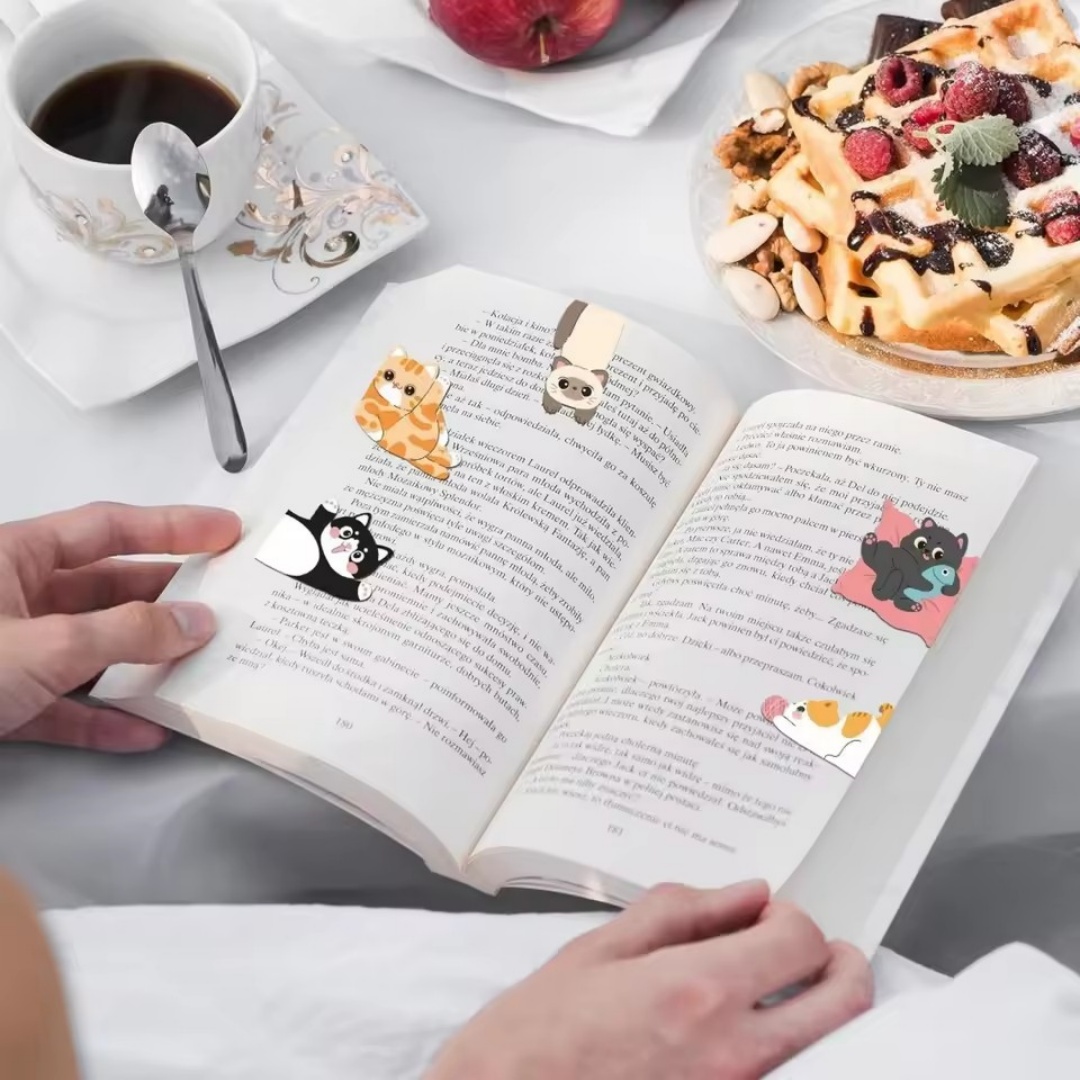 1set Creative Cat Pattern Magn - Bookmark Magnetic Clip reseña y precio