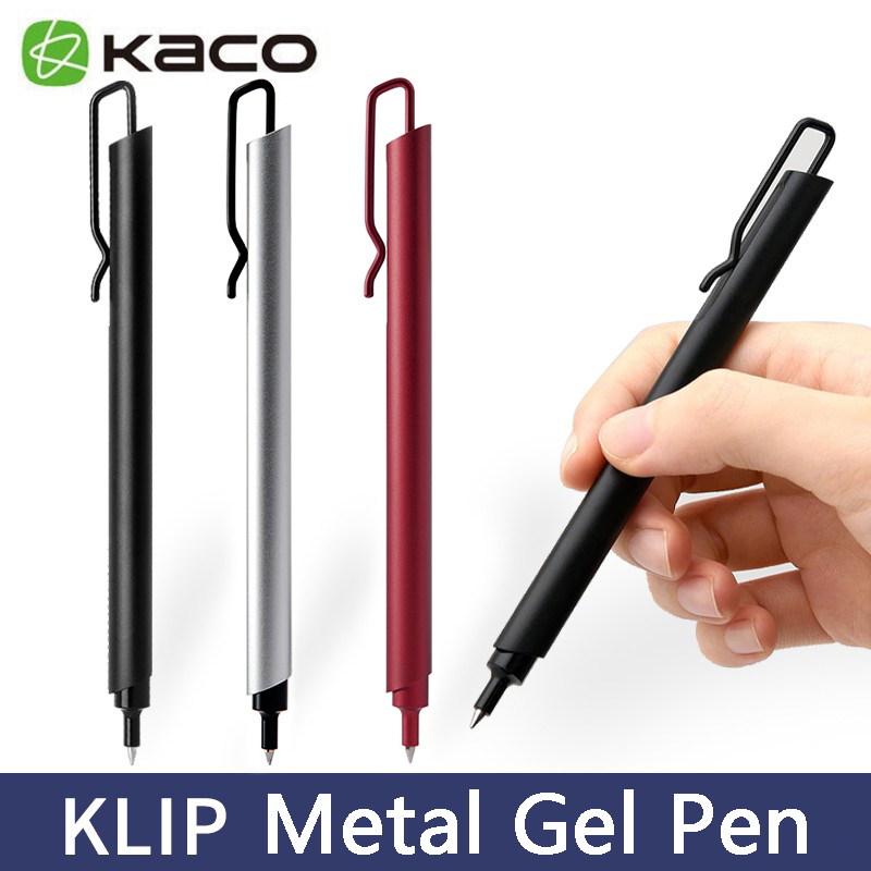 Kaco Metal Gel Pen 0.5MM Black - Office Stationery Supply Business reseña y precio