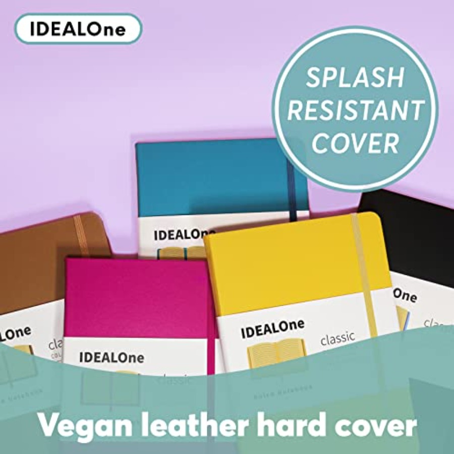 Dotted Hardcover Leather Noteb - Journal Leather Hardcover reseña y precio