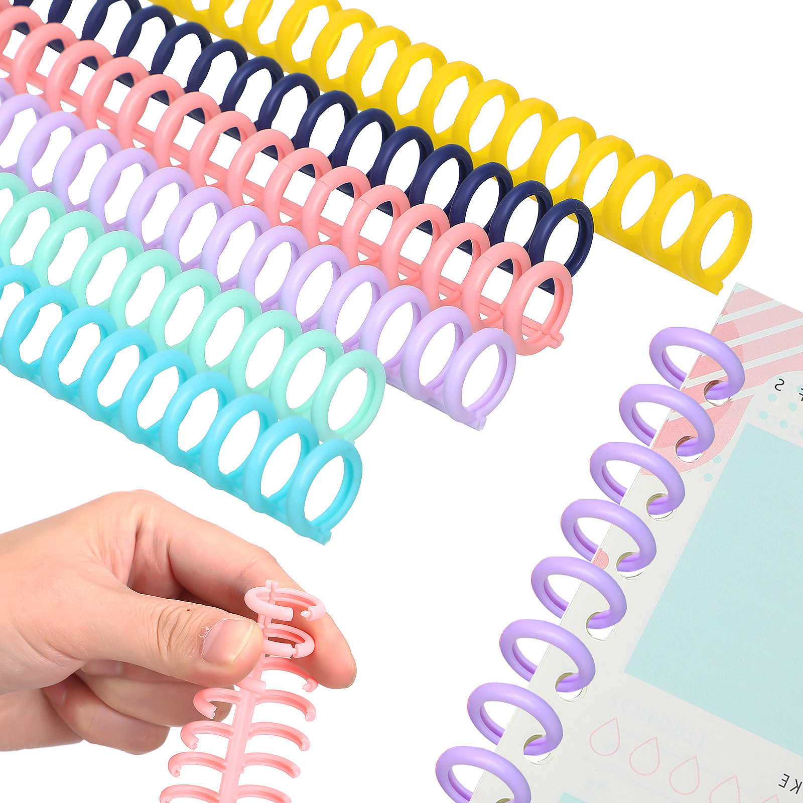 12Pcs Binding Spine Plastic Ri - Binding Comb Plastic reseña y precio