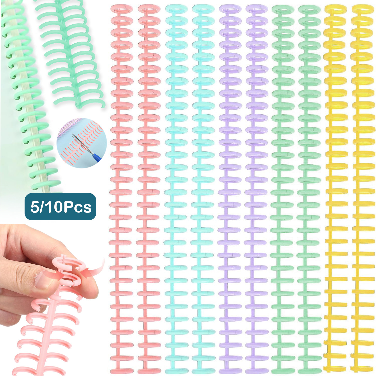 5/10Pcs Comb Binding Spines 30 - Binding Comb Plastic reseña y precio