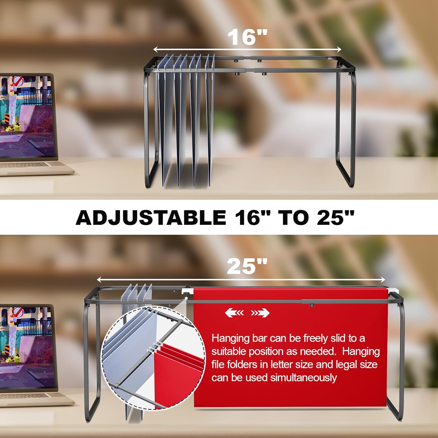 Adjustable Hanging File Folder - File Folder Hanging reseña y precio