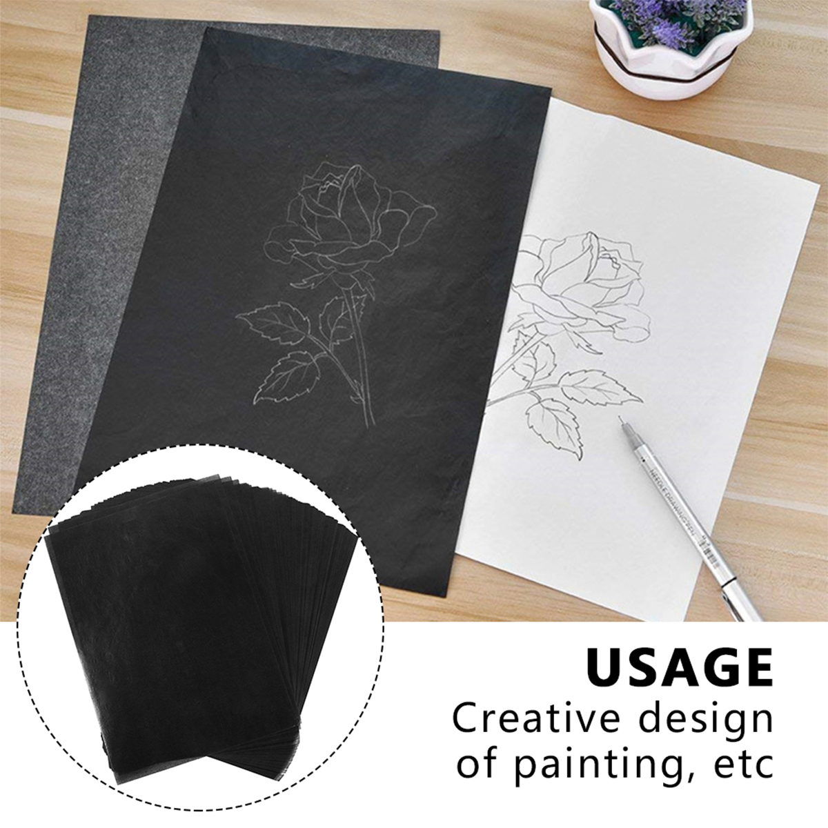 A4 Carbon Paper for Tracing Dr - Carbon Copy Book reseña y precio